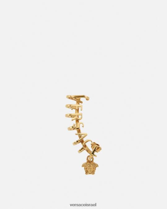 נשים Versace זהב שרוול אוזניים לוגו מדוזה אביזרים N8T2802