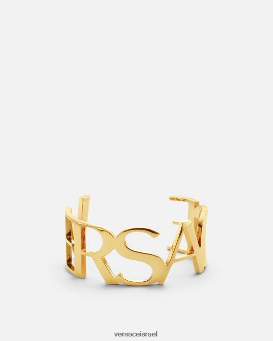 נשים Versace זהב צמיד שרוול לוגו אביזרים N8T2806