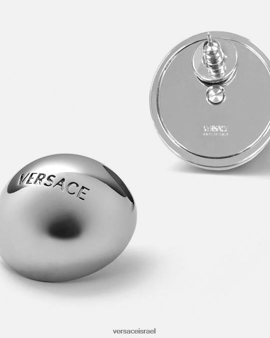 נשים Versace כסף עגילי אריחי כדור אביזרים N8T2808