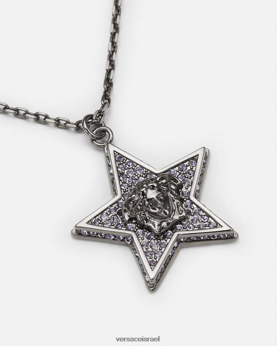 נשים Versace אפור שרשרת קריסטל גלקסי אביזרים N8T2823