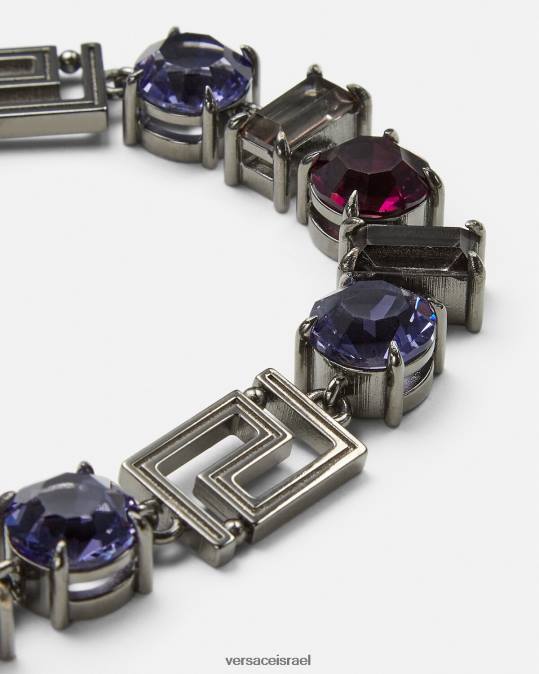 נשים Versace אפור צמיד קריסטל גרקה אביזרים N8T2838