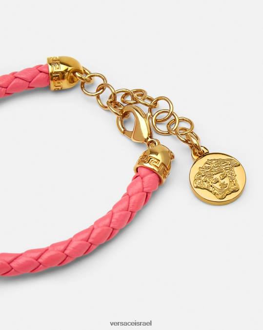 נשים Versace וָרוֹד צמיד עור גלקסי אביזרים N8T2842