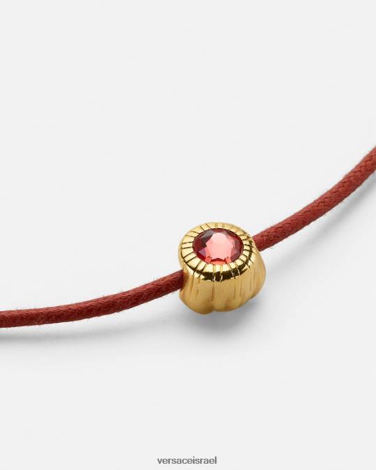 נשים Versace זהב אדום שרשרת מדוזה קריסטל אביזרים N8T2843