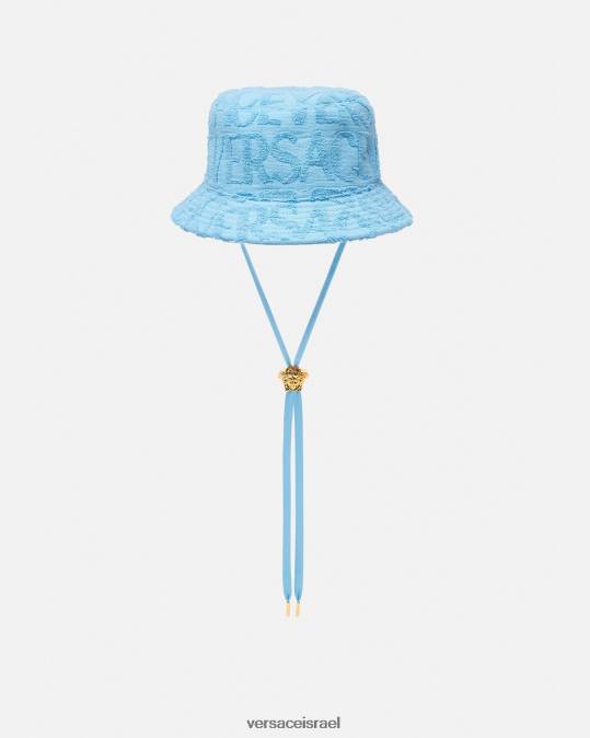 נשים Versace כחול בהיר כובע דלי מגבות אביזרים N8T2858