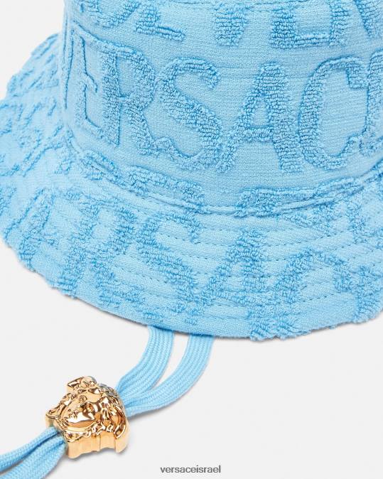 נשים Versace כחול בהיר כובע דלי מגבות אביזרים N8T2858