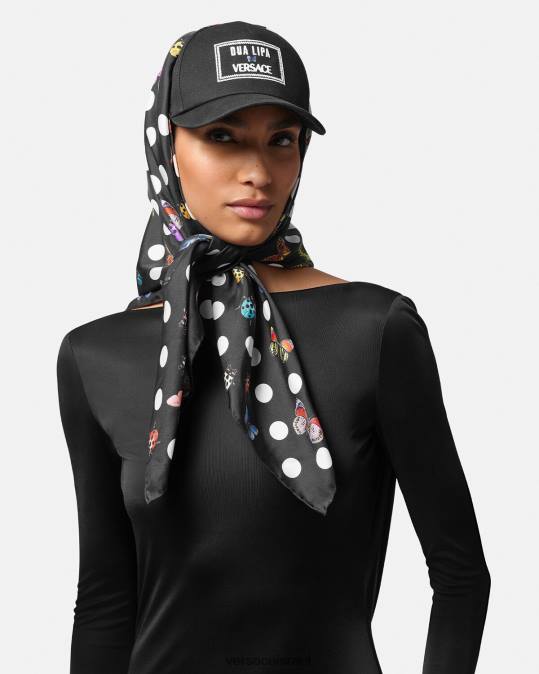 נשים Versace הדפס כובע בייסבול פרפרים אביזרים N8T2859