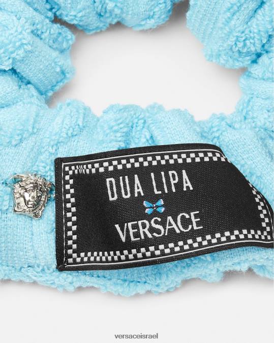 נשים Versace כחול בהיר סקאנצ'י מגבת סה