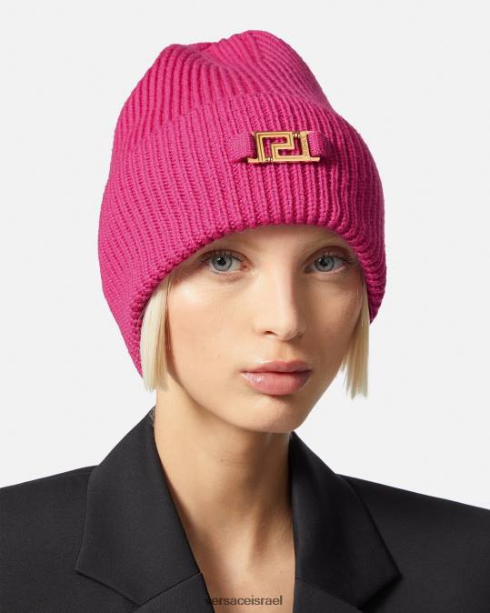נשים Versace ורוד פוקסיה כפף צלעות גרקה אביזרים N8T2877