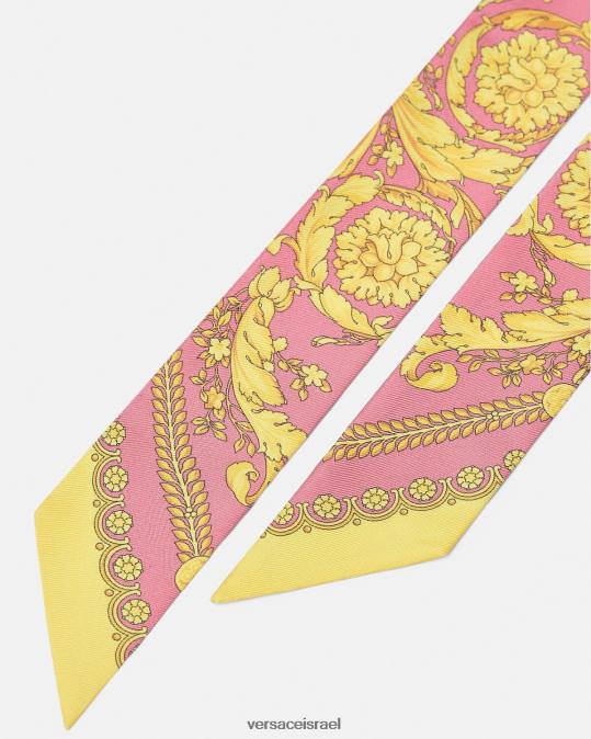 נשים Versace וָרוֹד עניבה בצעיף משי בארוקו אביזרים N8T2888