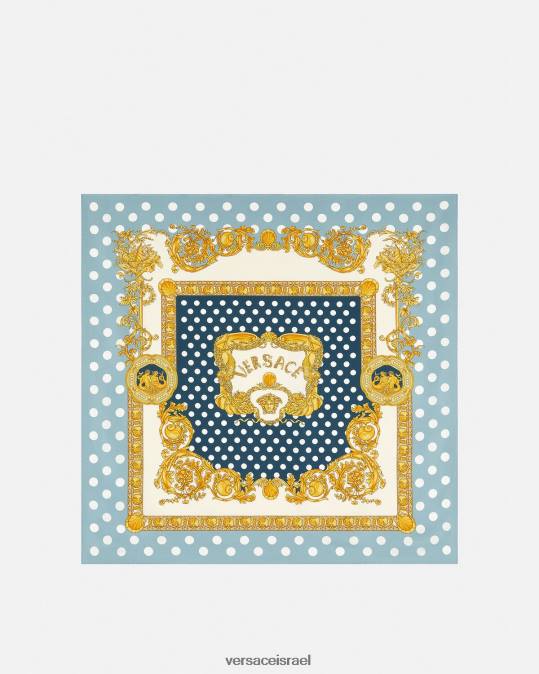 נשים Versace הדפס משי גדול משי צדפים בארוק אביזרים N8T2898
