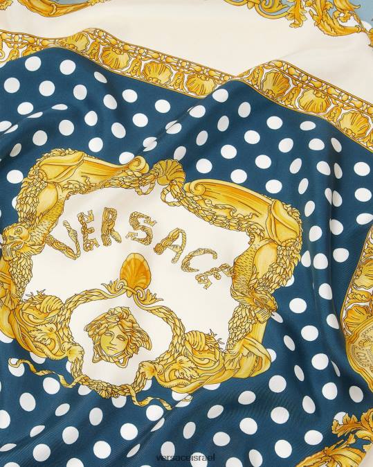 נשים Versace הדפס משי גדול משי צדפים בארוק אביזרים N8T2898