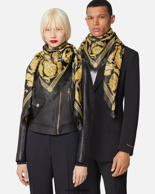 נשים Versace הדפס צעיף משוצי בארוקו אביזרים N8T2901