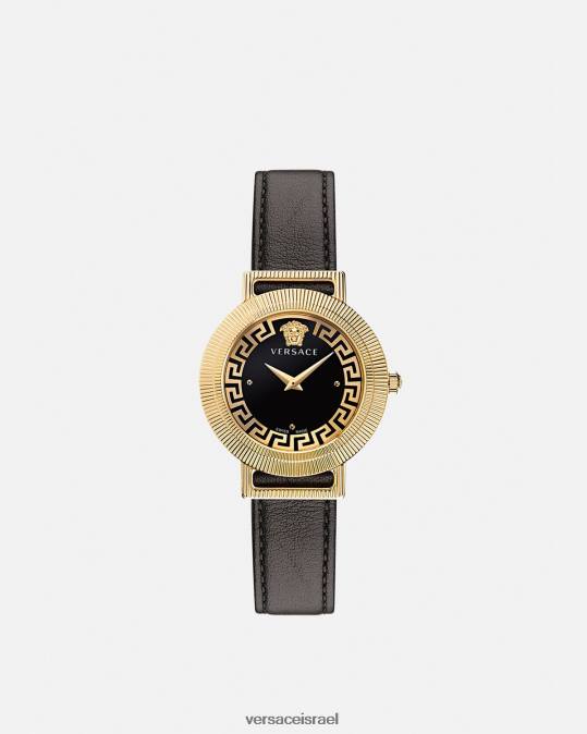 נשים Versace זהב שחור שעון גרקה שיק אביזרים N8T2960
