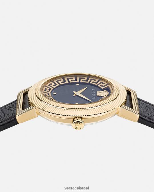 נשים Versace זהב שחור שעון גרקה שיק אביזרים N8T2960