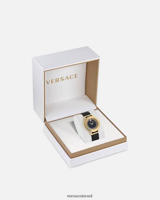 נשים Versace זהב שחור שעון גרקה שיק אביזרים N8T2960