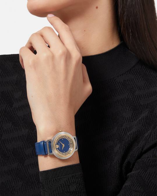 נשים Versace כְּחוֹל שעון גרקה שיק אביזרים N8T2961