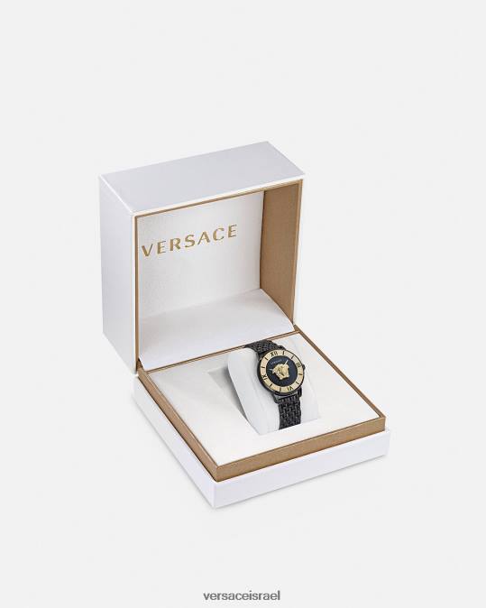 נשים Versace שָׁחוֹר שעון יהלום לה מדוזה אביזרים N8T2973