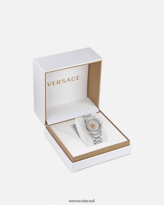 נשים Versace כסף שעון מדוזה אינסופי אביזרים N8T2976