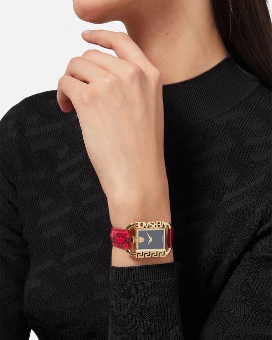 נשים Versace אָדוֹם שעון כשרון אביזרים N8T2981