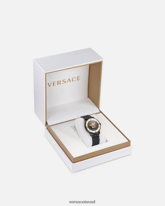 נשים Versace שָׁחוֹר שעון לה מדוזה אביזרים N8T2984