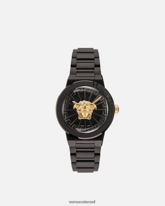 נשים Versace שָׁחוֹר שעון מדוזה אינסופי אביזרים N8T2994