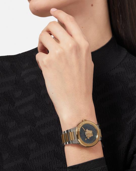 נשים Versace זהב כסף שעון מדוזה אינסופי אביזרים N8T2996