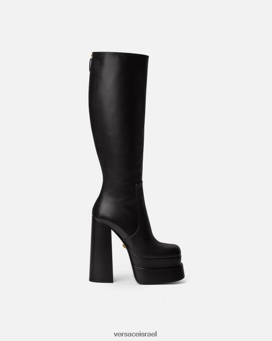 נשים Versace שָׁחוֹר מגפיים של aevitas פלטפורמה בגובה הברך נַעַל N8T2477