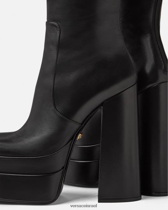 נשים Versace שָׁחוֹר מגפיים של aevitas פלטפורמה בגובה הברך נַעַל N8T2477
