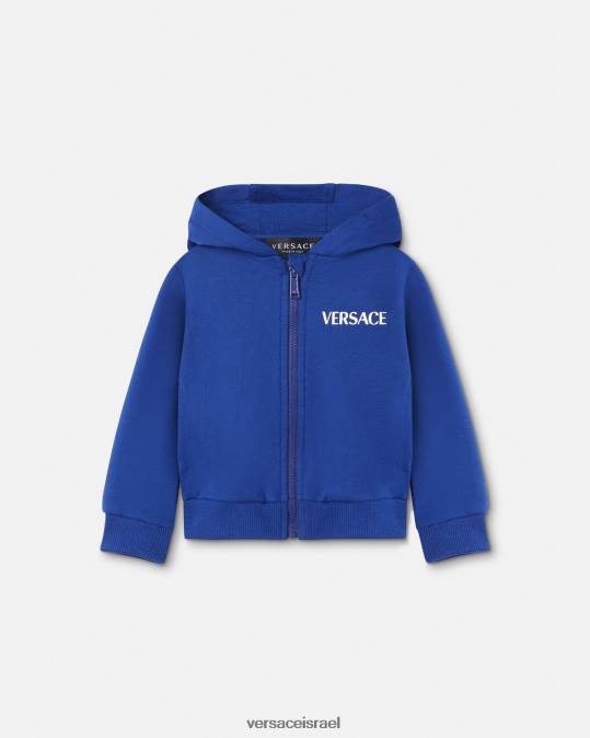 יְלָדִים Versace bluette סווטשירט לתינוק עם לוגו של האוניברסיטה הַלבָּשָׁה N8T21923