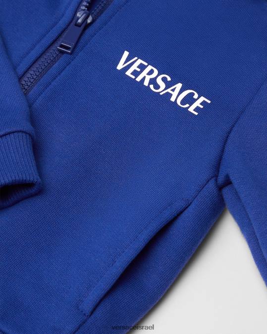 יְלָדִים Versace bluette סווטשירט לתינוק עם לוגו של האוניברסיטה הַלבָּשָׁה N8T21923
