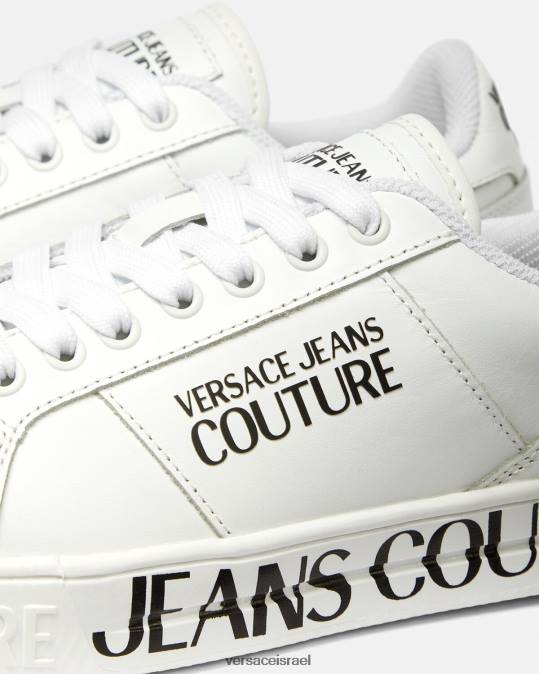 נשים Versace לבן סניקרס לוגו court 88 נַעַל N8T22277