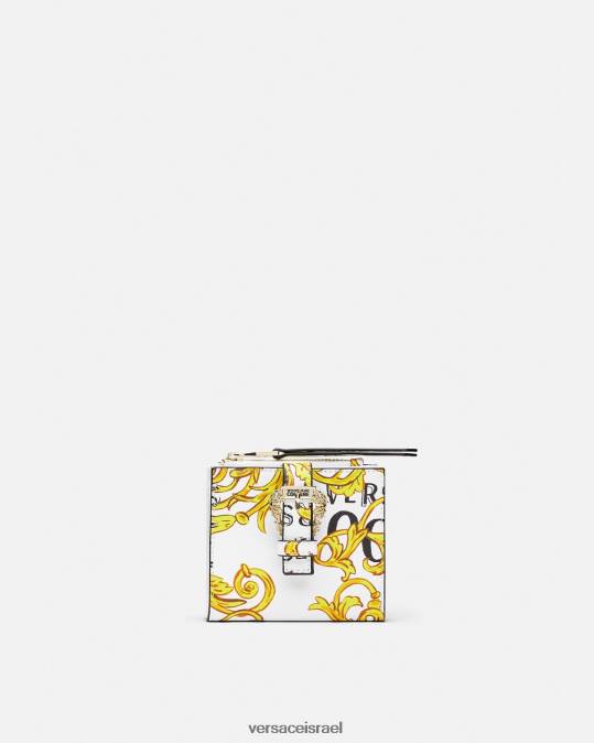 נשים Versace זהב ולבן ארנק לוגו couture1 אביזרים N8T22344
