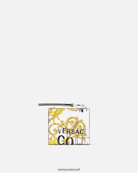 נשים Versace זהב ולבן ארנק לוגו couture1 אביזרים N8T22344