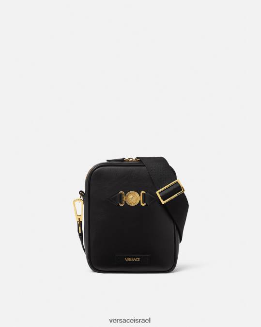 גברים Versace שָׁחוֹר תיק crossbody של medusa biggie תיקים N8T21469