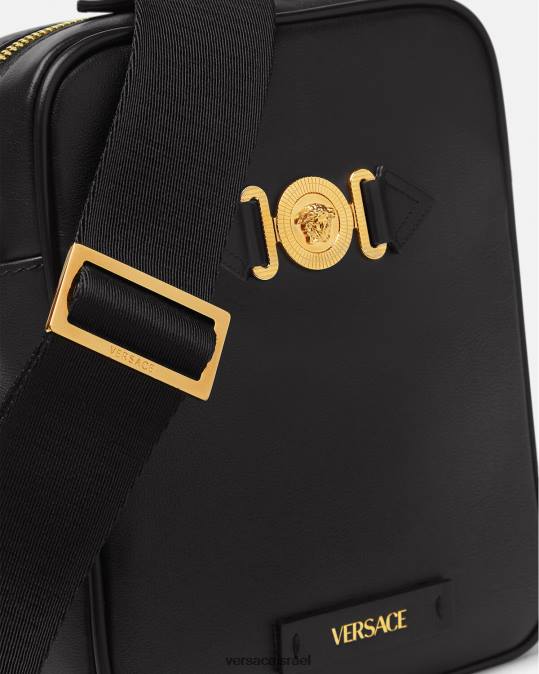 גברים Versace שָׁחוֹר תיק crossbody של medusa biggie תיקים N8T21469