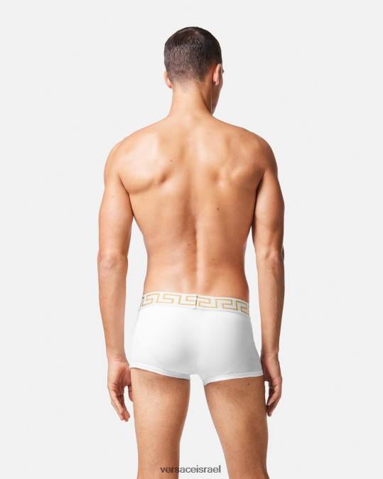 גברים Versace זהב לבן גזעי גבול greca 3 חבילות תחתונים ובגדי חוף N8T21749