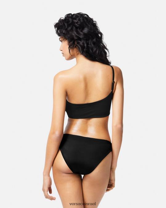 נשים Versace שָׁחוֹר בגד ים בגזרת greca תחתונים ובגדי חוף N8T21181
