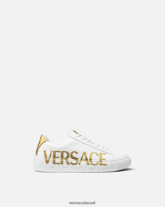 גברים Versace זהב לבן נעלי ספורט לוגו greca נַעַל N8T21549