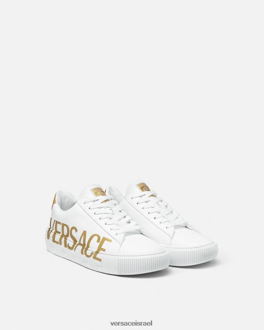 גברים Versace זהב לבן נעלי ספורט לוגו greca נַעַל N8T21549