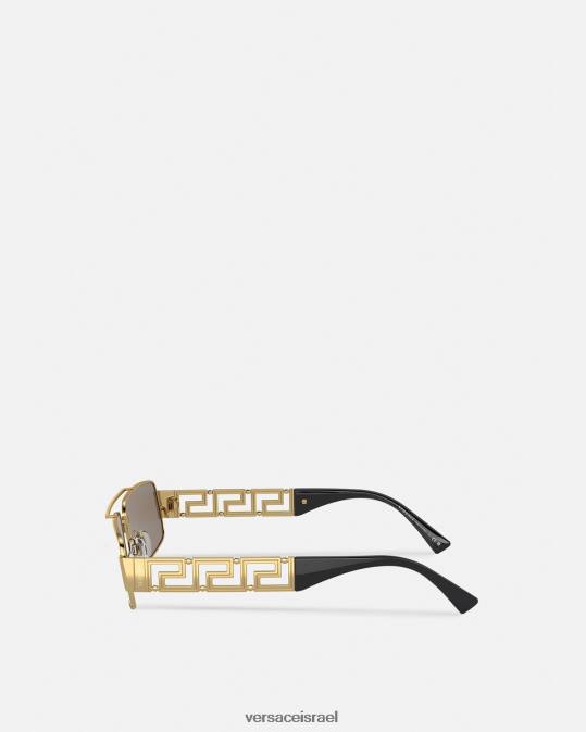 גברים Versace זהב שחור משקפי שמש של greca אביזרים N8T21676