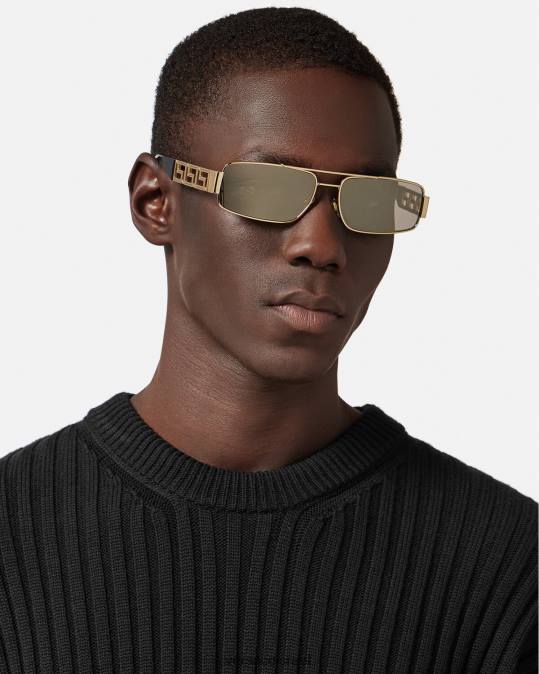 גברים Versace זהב משקפי שמש של greca אביזרים N8T21677