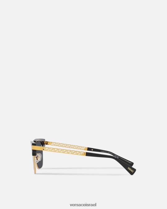 גברים Versace שָׁחוֹר משקפי שמש של greca אביזרים N8T21680