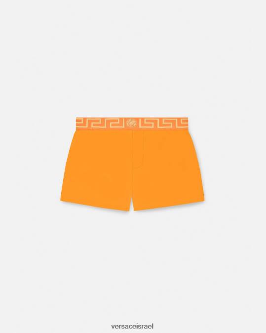 גברים Versace תפוז מכנסי ים קצרים של greca תחתונים ובגדי חוף N8T21812