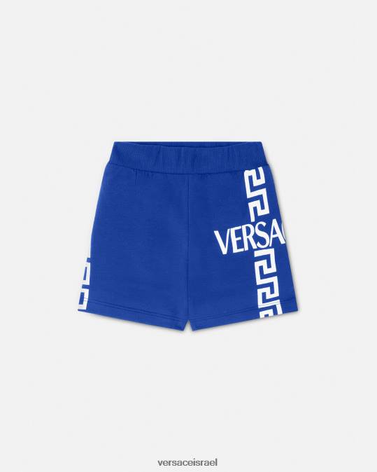 יְלָדִים Versace כְּחוֹל מכנסי תינוקות עם לוגו greca הַלבָּשָׁה N8T21889