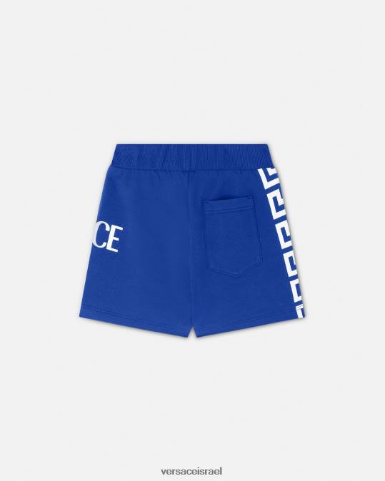 יְלָדִים Versace כְּחוֹל מכנסי תינוקות עם לוגו greca הַלבָּשָׁה N8T21889