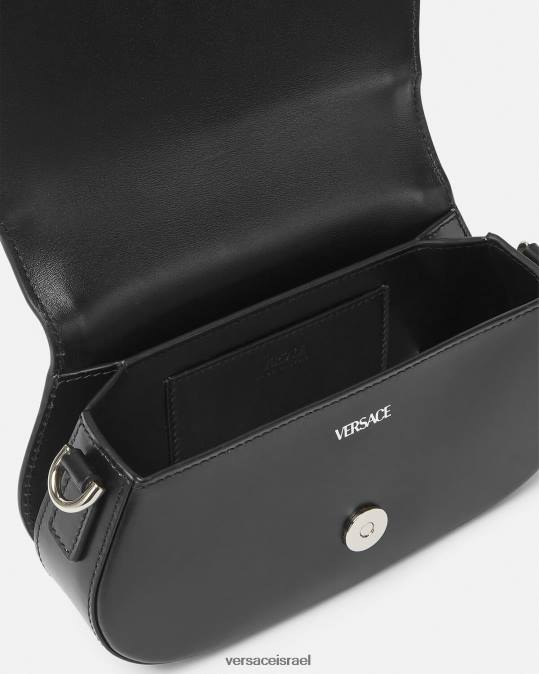 נשים Versace שָׁחוֹר תיק כתף מיני אלת greca תיקים N8T2247