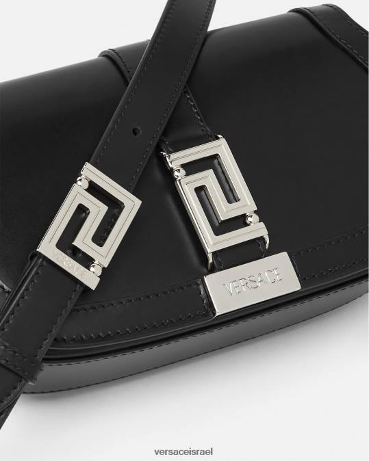 נשים Versace שָׁחוֹר תיק כתף מיני אלת greca תיקים N8T2247