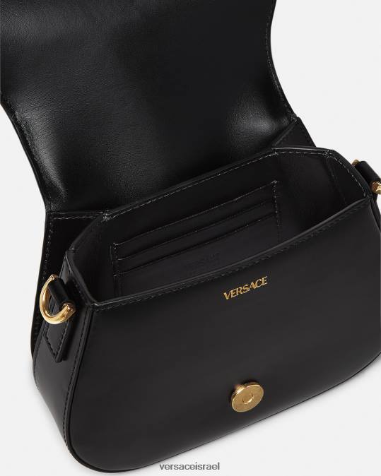 נשים Versace שָׁחוֹר תיק כתף קטן של אלת greca תיקים N8T2260