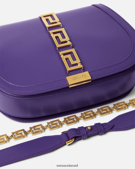 נשים Versace סָגוֹל תיק כתף גדול של אלת greca תיקים N8T2271