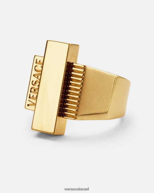 נשים Versace זהב טבעת לוגו greca אביזרים N8T2722